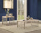 Portia Coffee Table, Weathered Light Oak & Stainless Steel